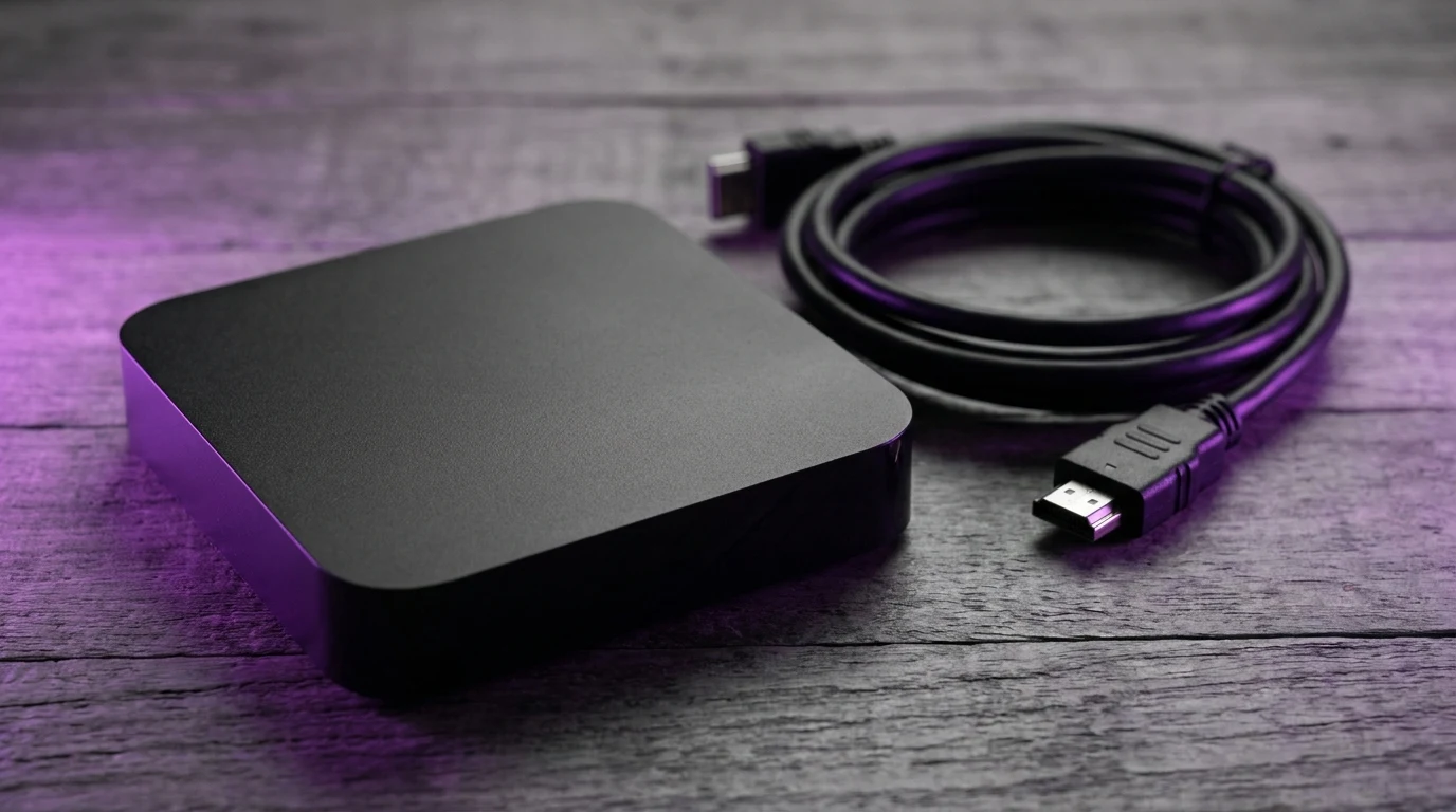 Box — detalhe da interface de EPG e grade de canais