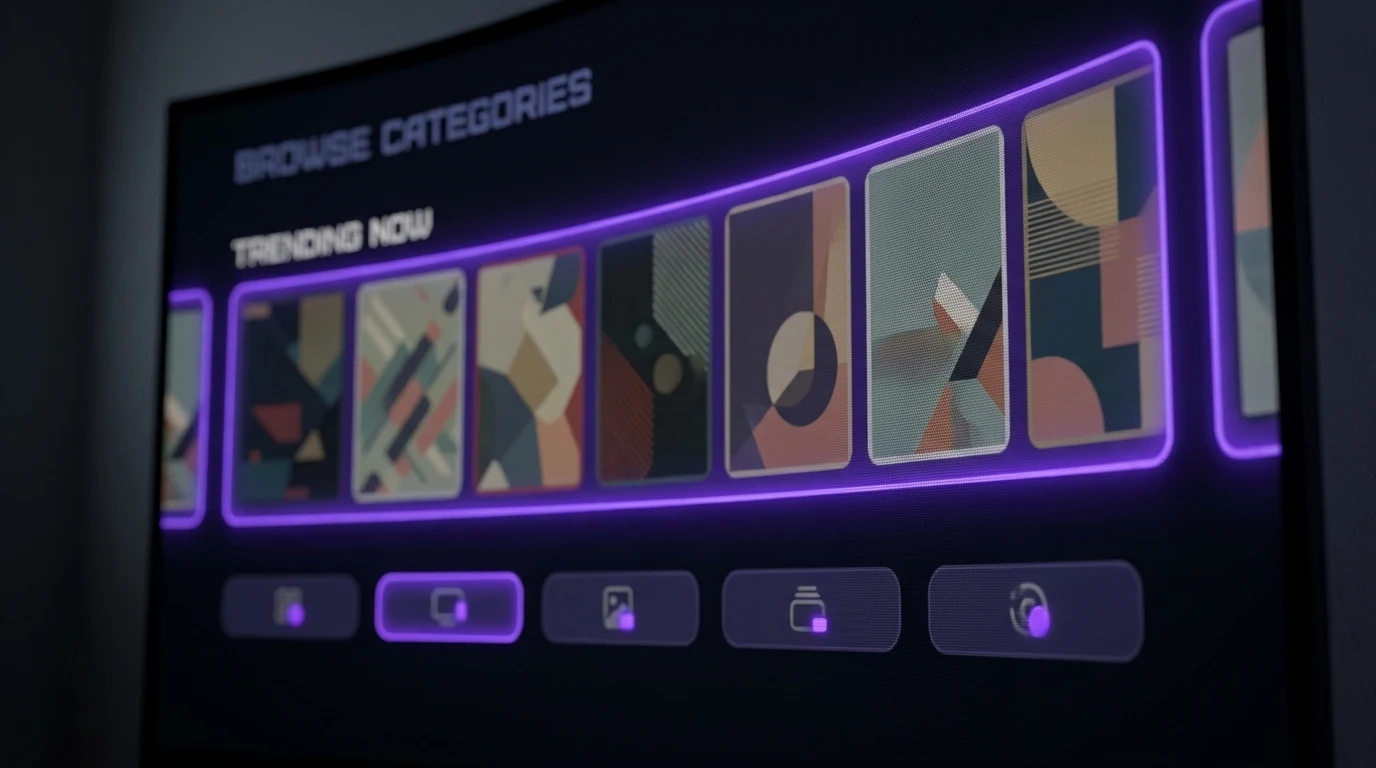 Lazer Play — detalhe da interface de EPG e grade de canais