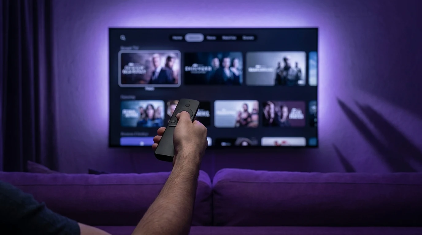 OTR Player em uso em Smart TV — configuração e experiência de usuário
