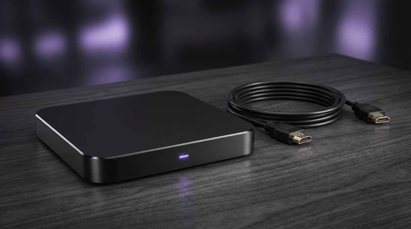 Player Box — detalhe da interface de EPG e grade de canais