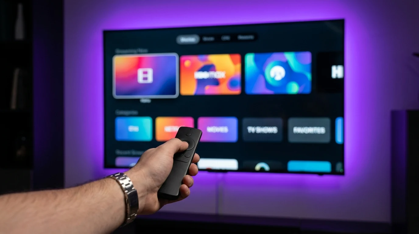 Xtream IPTV Player em uso em Smart TV — configuração e experiência de usuário